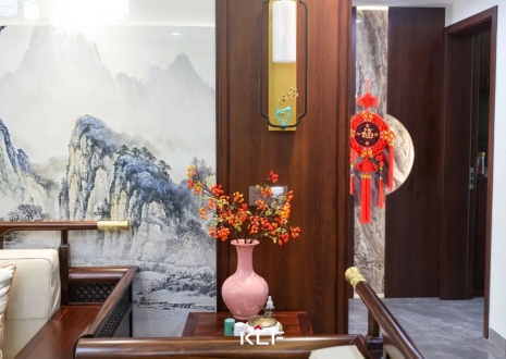 KLF全屋記丨136㎡新中式雅居，古調(diào)新彈，忘卻紛擾，呼吸著的當(dāng)代生活提案